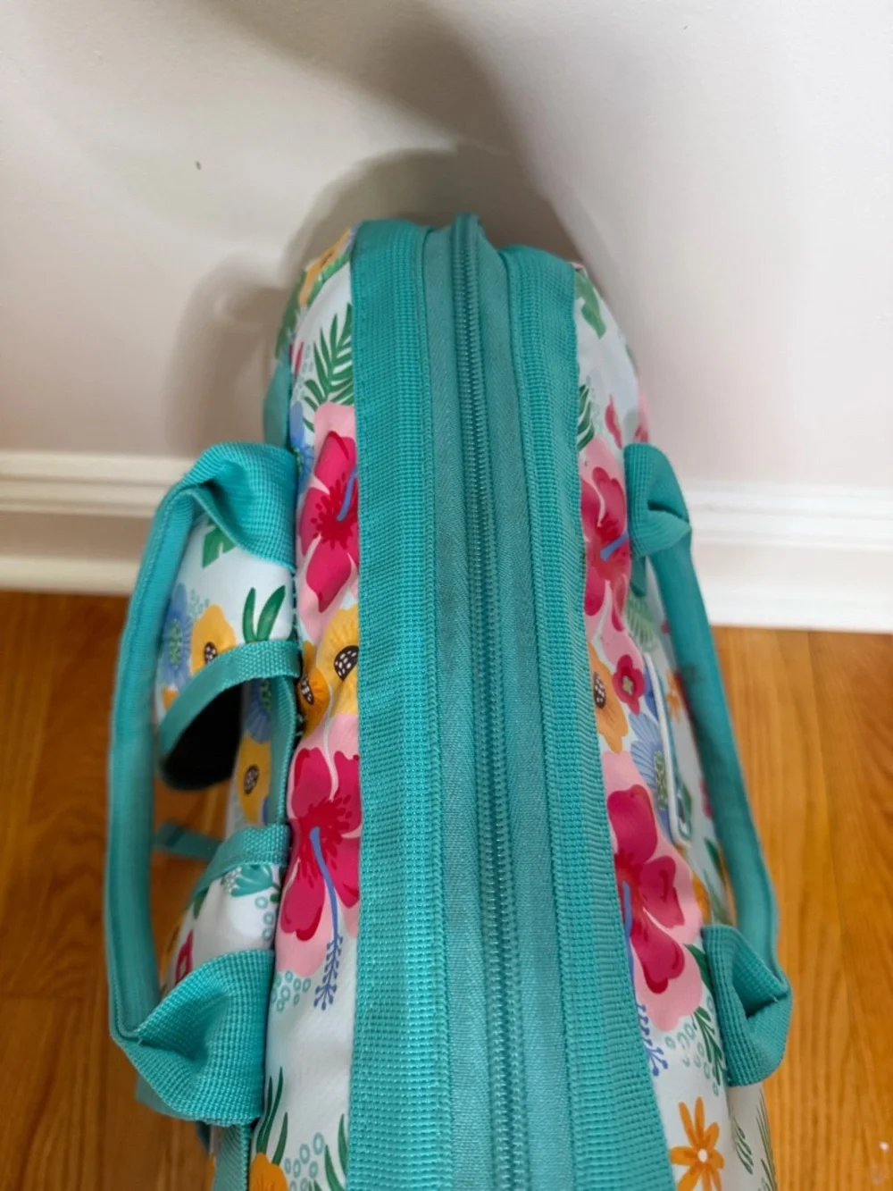 Swig Floral Baby Bag Tote in Teal & Multi